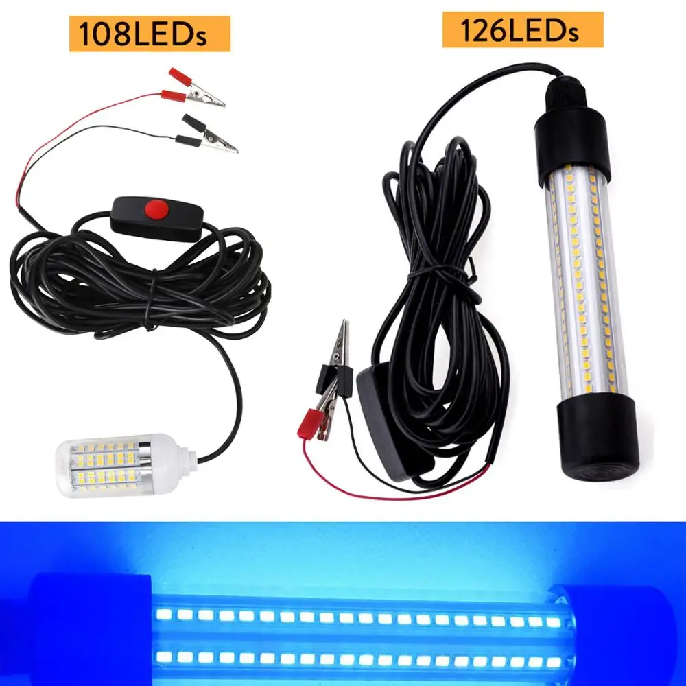 

Подводная лампа ERANPO 126 светодиодов 12В для рыбалки