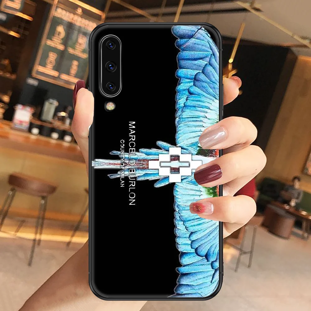 

Burlones Brand Fashion Phone case For Samsung Galaxy A 3 5 7 8 10 20 21 30 40 50 51 70 71 E S 2016 2018 4G black painting Etui