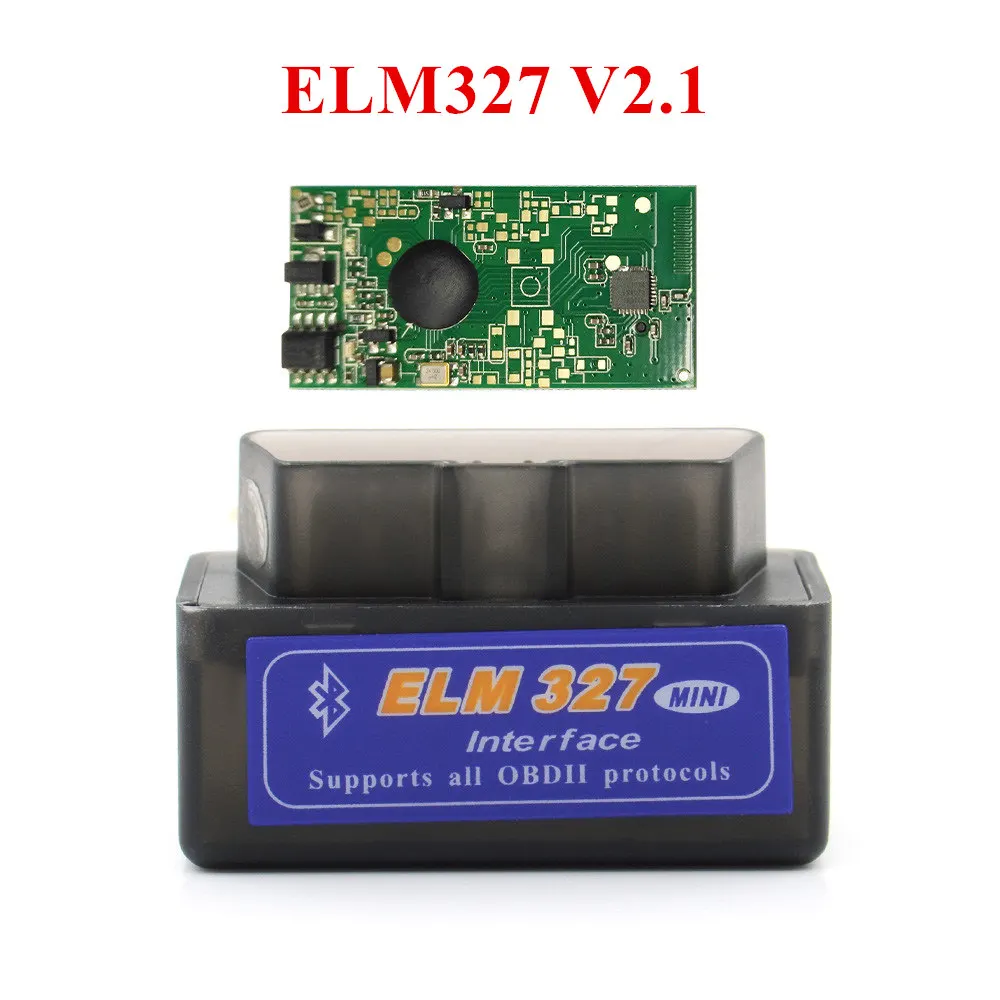 Черный Последняя версия Супер Мини ELM327 Bluetooth V2.1 OBD2 Мини Elm 327 Автомобильный диагностический сканер инструмент для ODB2 OBDII протоколы - Цвет: Черный