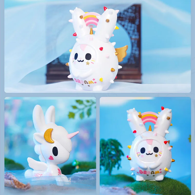 

Аниме Tokidoki Единорог луна кролик реальная фигурка игрушки кавайное украшение коллекционный Сюрприз подарок на день рождения
