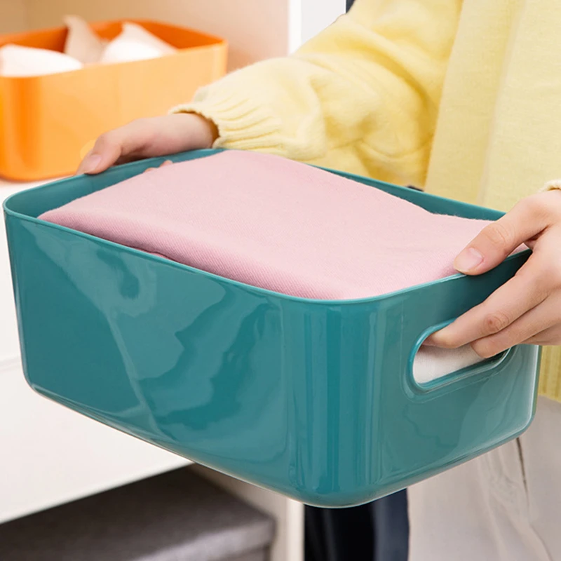 Корзина для хранения коробка с ручкой рабочего стола разное куб нижнее белье