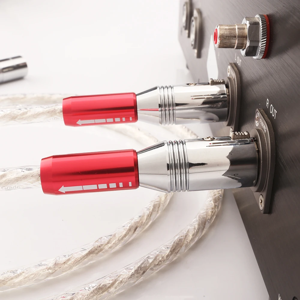 Пара Audiocrast AS220 соединительный кабель XLR 6N серебряный аудио видео 1 5 м с разъемом