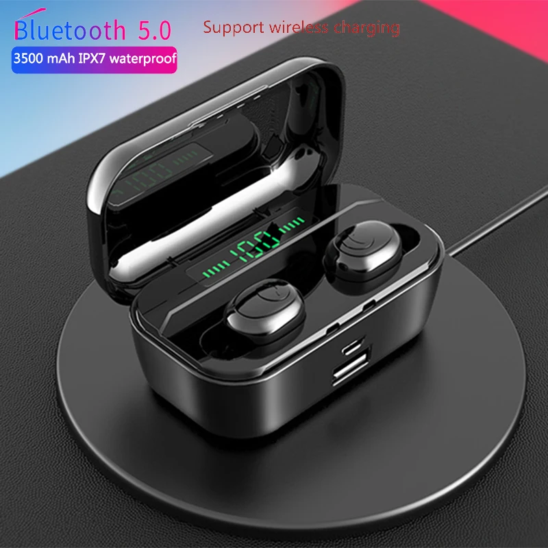 Новые беспроводные Bluetooth наушники V5.0 спортивные стереонаушники вкладыши