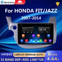 2 din android 10 0 car radio for honda fit jazz 2007 2013 multimedia video player mirror connection split screen head unit
