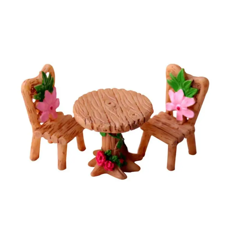 

3 шт., цветочные настольные стулья