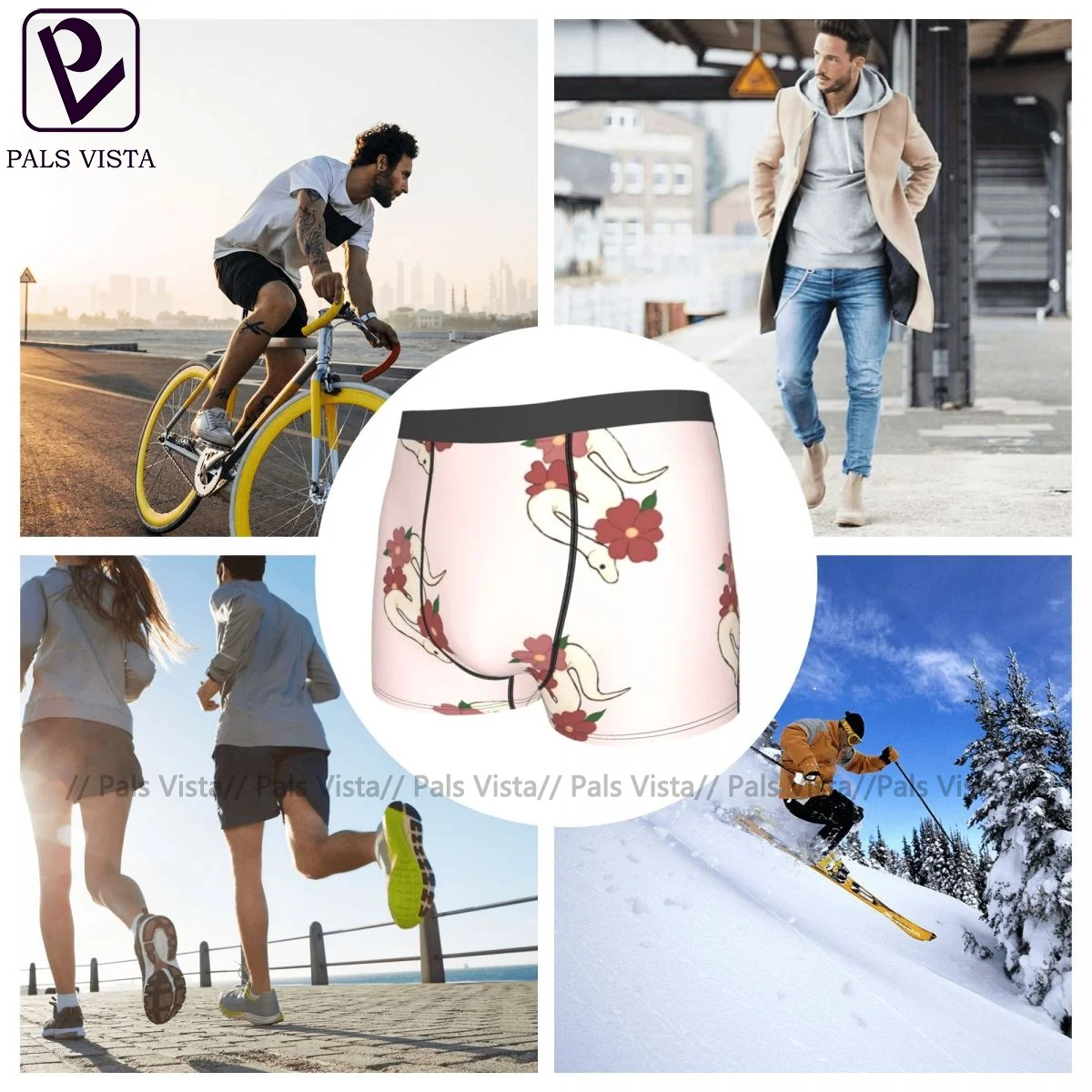 

Python Underwear Cute Hot Sublimation Trunk Polyester Pouch Teen Boxer Brief