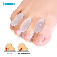 4pcs size l silicone toe separator hallux valgus bunion corrector straightener soft transparent toe spacer foot care d2973