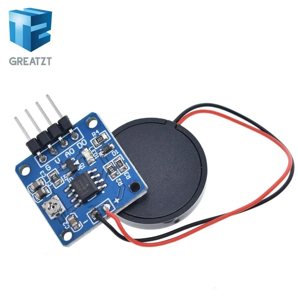 GREATZT 5V пьезоэлектрический фильм переключатель датчика вибрации модуль ttl выход уровня для Arduino
