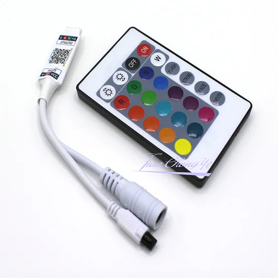 

24key IR remote Bluetooth App LED RGB Controller DC5-12V Smart Controller for SMD 2835 5050 RGB LED Strip Lights