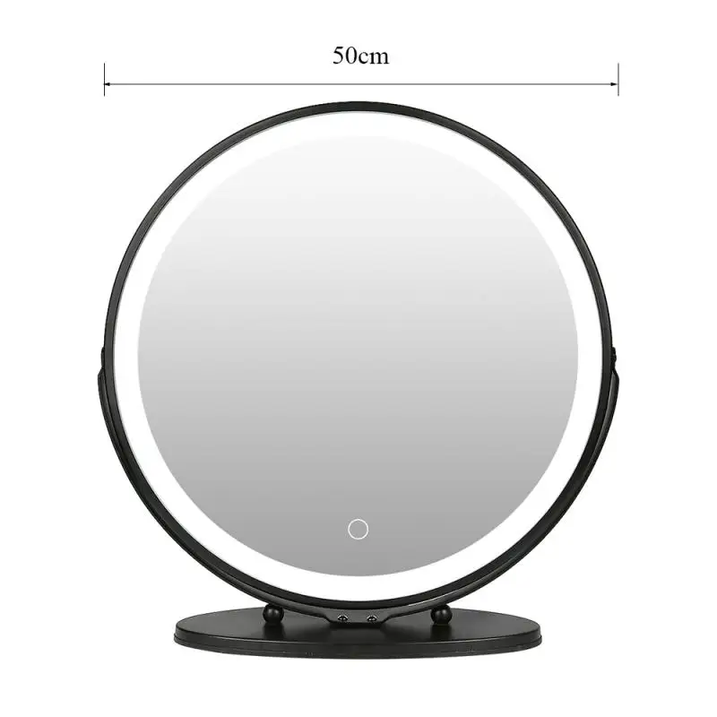 

Make Up Mirror Beauty Bath Bathroom Mirror With Lights LED Lighting Round Rechargeable Touch Dimming Vanity Mirrors