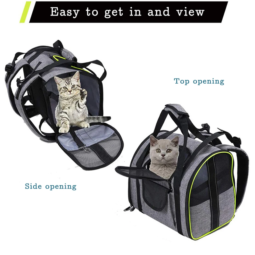 Складной вместительный рюкзак-переноска для кошек и маленьких собак | Дом сад