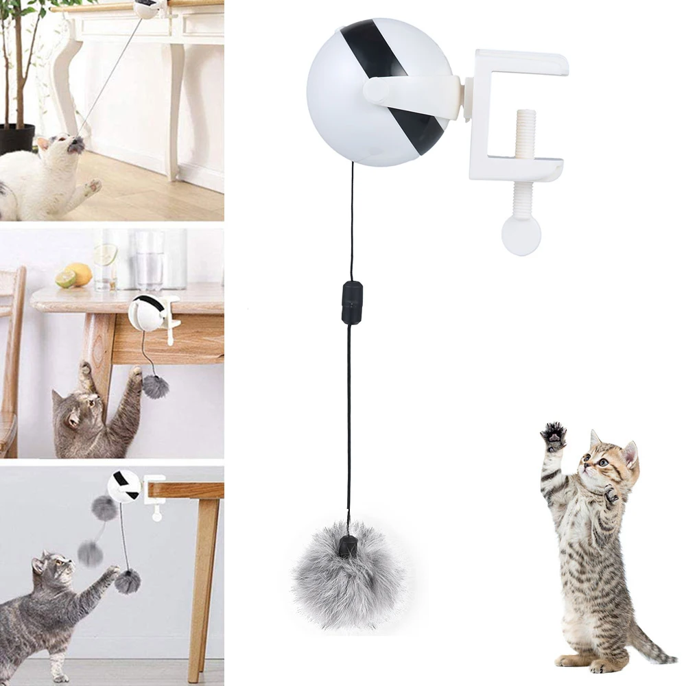 

1Pc Creative Toys for Cat Funny Electric Rotating Lifting Ball Interactive Playing Cat Toy Pet Supplies Electronic Stuffed Toys