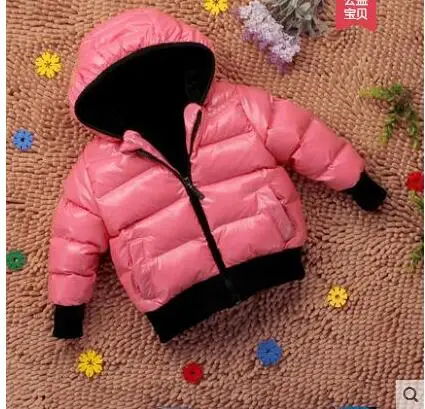 pink Детский пуховик, детское пальто с хлопковой подкладкой, одежда для мальчиков, одежда для девочек ребенок, зимняя утепленная верхняя одежда для мальчиков и девочек - Цвет: pink