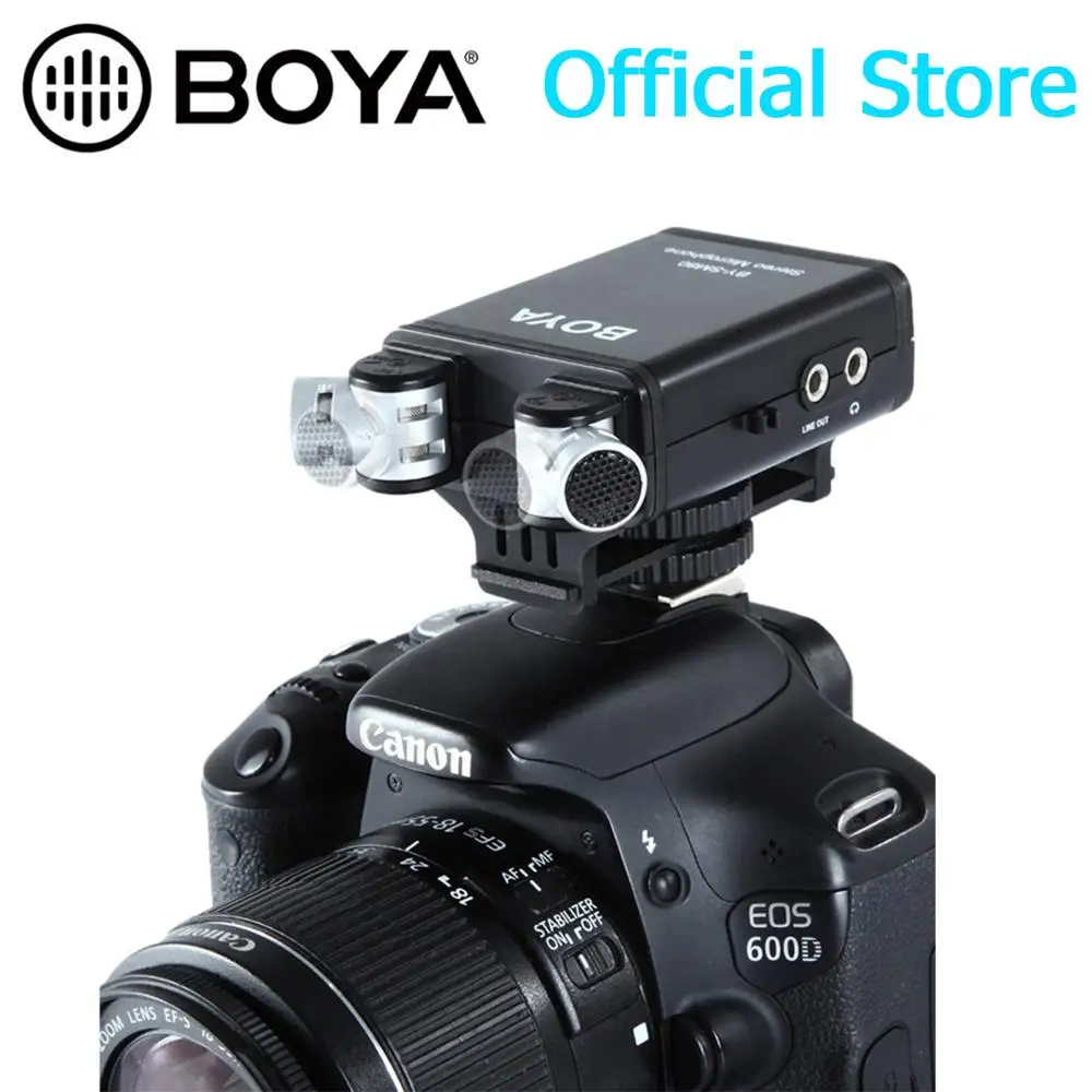 BOYA BY SM80 PassFilter стерео Камера циклическая запись в режиме реального времени