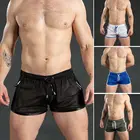 Мужская быстросохнущая Спортивная одежда для тренировок, с дышащей сеткой, для бега, для лета, шорты для фитнеса бодибилдинга