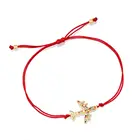 Блестящий Многоцветный кубический цирконий кристалл самолет Шарм браслет для женщин девушки шикарный авиационный персонал самолет CZ камень Медь Ювелирные изделия для нее