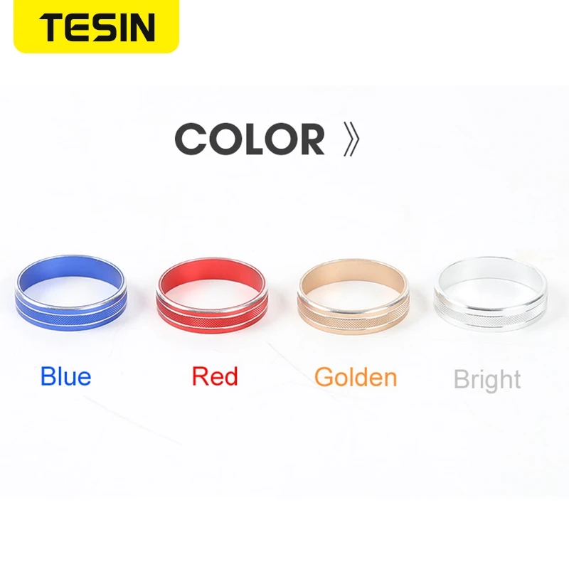 

TESIN Car Styling Aluminum alloy Head Light Lamp Switch Button Decorative Cover Ring Trim Sticker Fit for Jeep Compass 2017+
