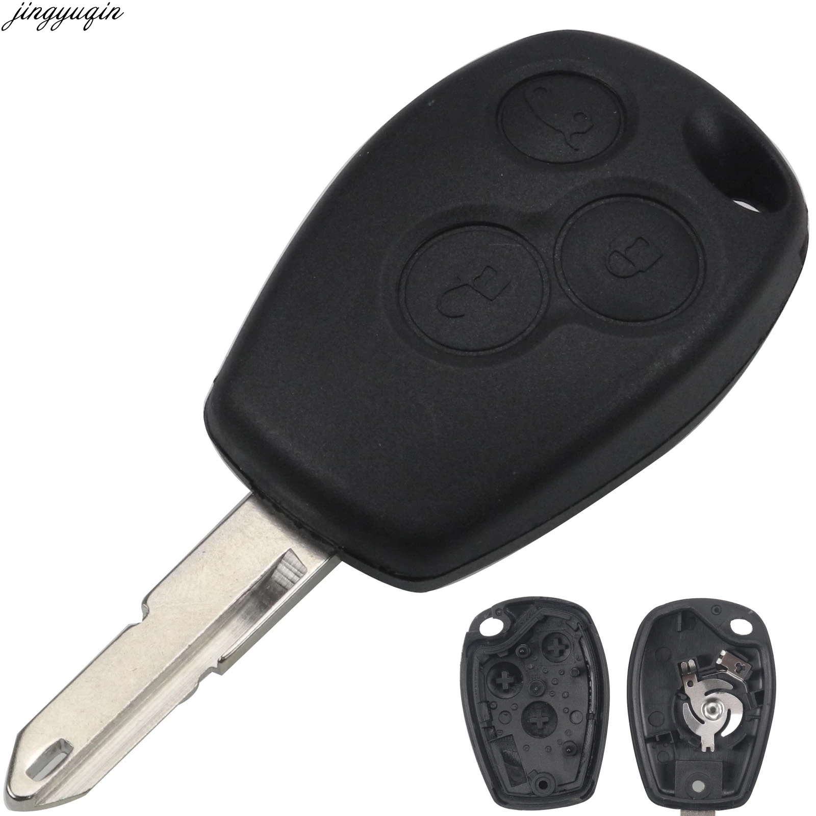 3 кнопки ключа автомобиля чехол Fob для Renault Duster Logan Fluence Clio Vivaro мастер дорожного