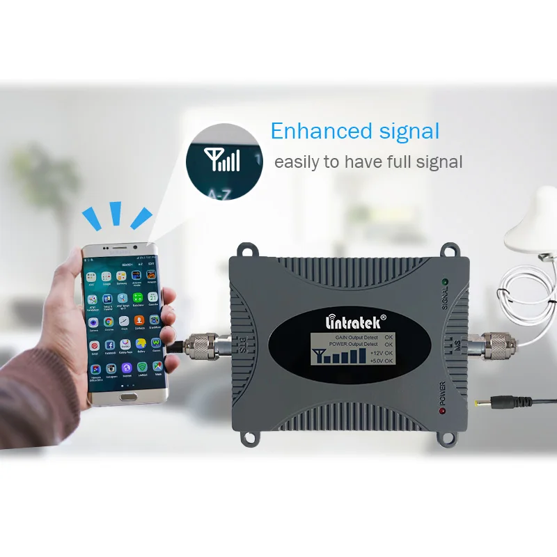 lte усилитель 2600 Усилитель сигнала Lintratek 4G LTE 2600MHz Band 7 ретранслятор 65dB мобильного