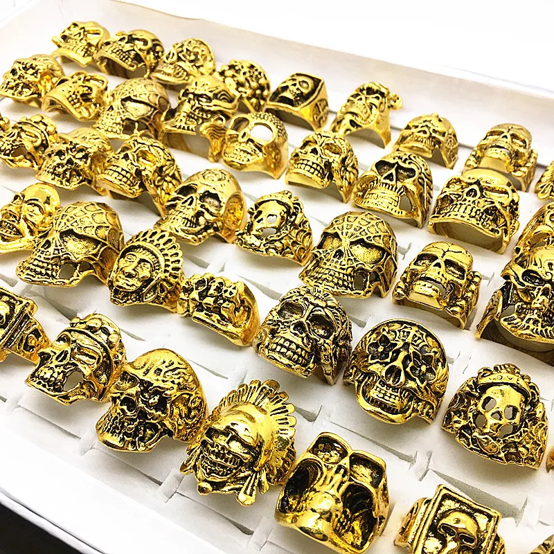 Кольца с черепом в стиле унисекс 50 шт./лот|jewelry rings|ring stylering wholesale |