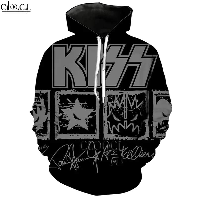 

HX Newest Rock Singer KISS Band 3D Print Hoodie Men Women Tracksuit Autumn Long Sleeve Pullover Fashion Hoodie Drop Shipping