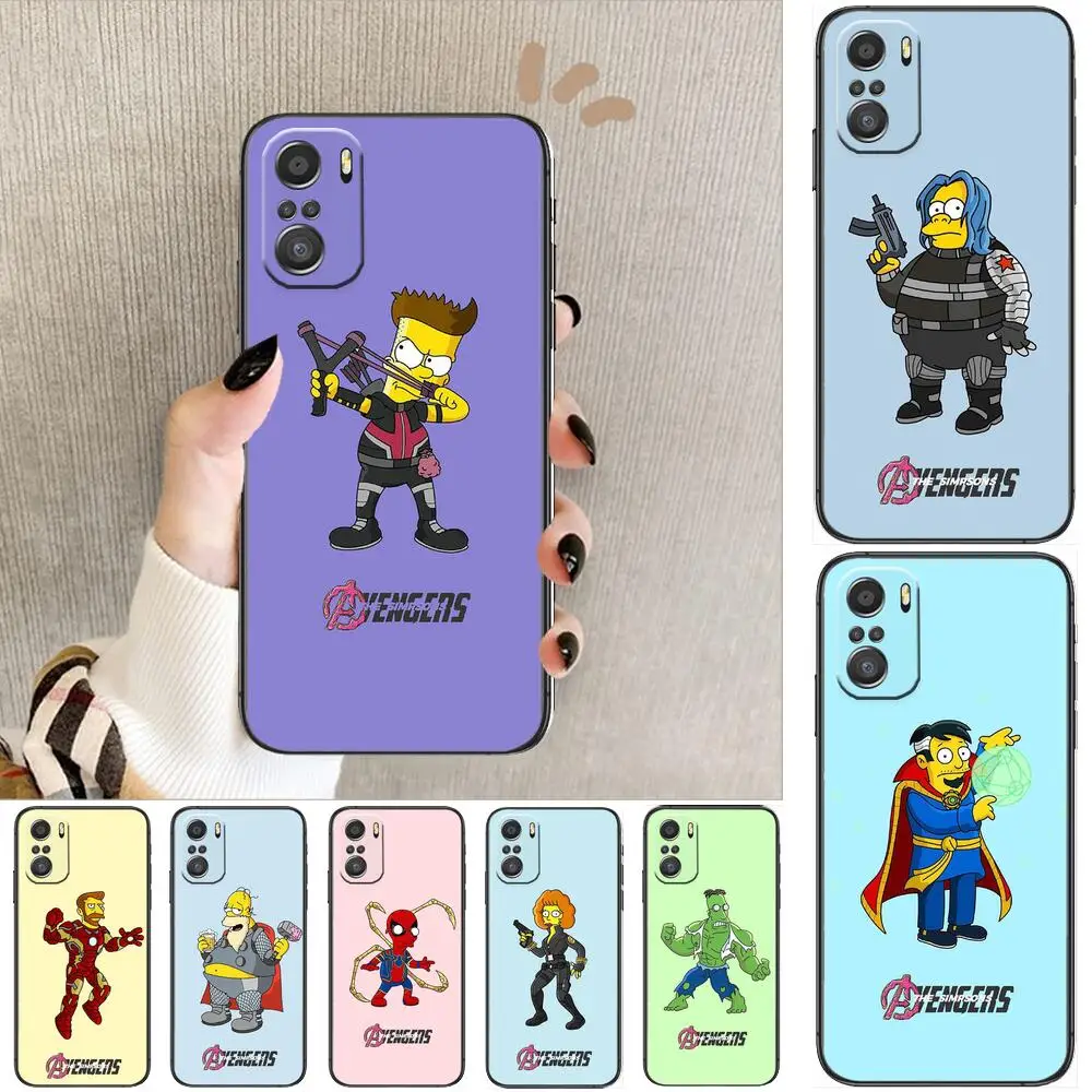

Marvel Avengers Super hero For Xiaomi Redmi Note 10S 10 9T 9S 9 8T 8 7S 7 6 5A 5 Pro Max Soft Black Phone Case