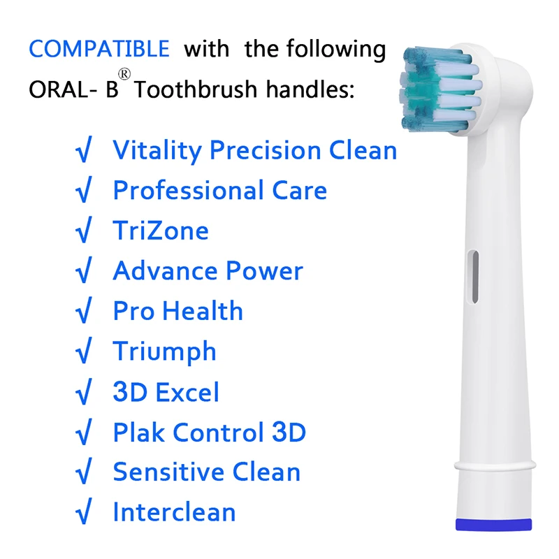 Новый 8pk набор EB17 сменная насадка для зубной щетки с колпачками Oral-B Braun головка