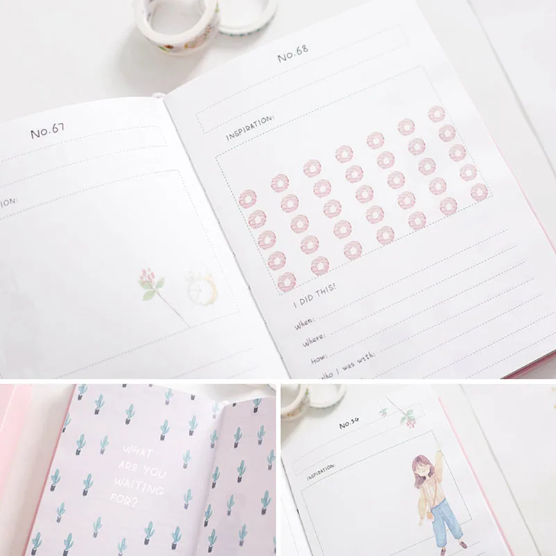 Kawaii A5 дневник, блокнот, планировщик,, альбом для рисования для школьников, путешественников, блокнот в твердом переплете, лучший подарок на Рождество, день рождения