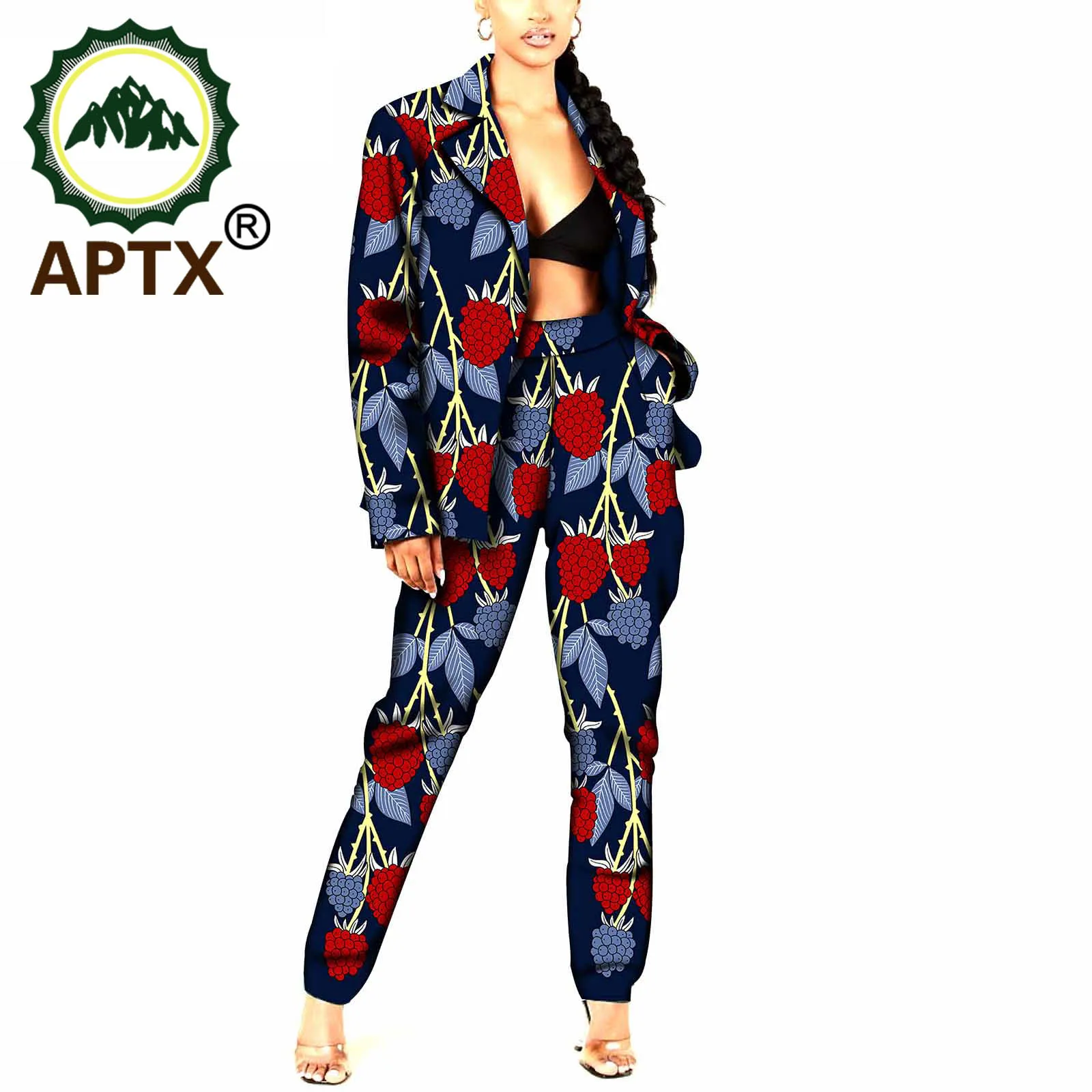 African Clothing For Women Dashiki Style Female Streetwear Office Suit Trousers Fashion Sexy Elegant Outfi Batik Pure Cotton Set