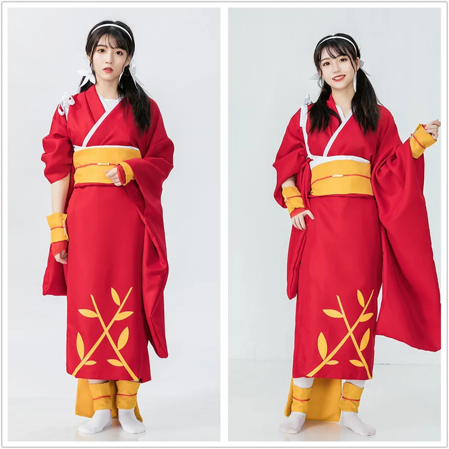 

Woman Kimono Bungo Stray Dogs Kyouka Izumi Wafuku Inuyasha Cosplay Costume Anime Halloween Costume Inuyasha