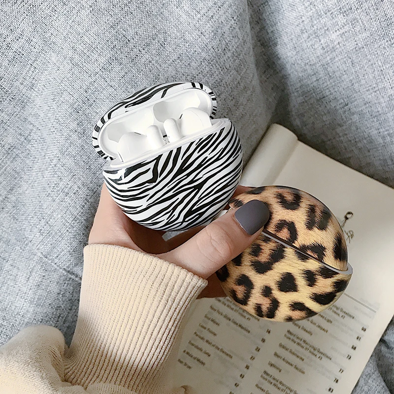 

Fashion Leopard Zebra print Earphone Case for Huawei Freebuds 3 Charging Box PC Hard Wireless bluetooth Headphone protect Cover