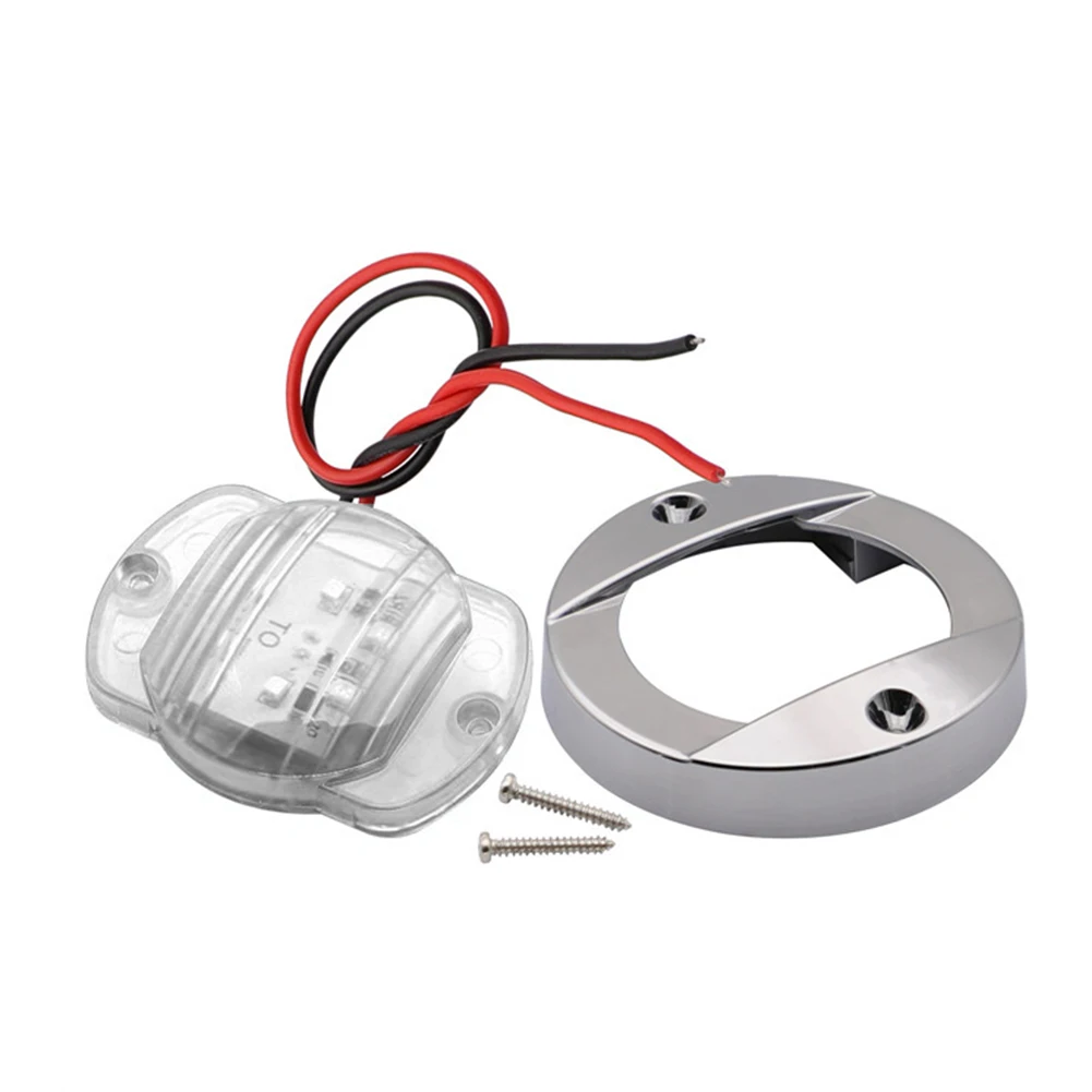 

LED Stern Light Bright Tail Lamp Round Courtyard Clear Sight Ship Accessory Stair Transom 12V Easy Install Marine Boat Cockpit