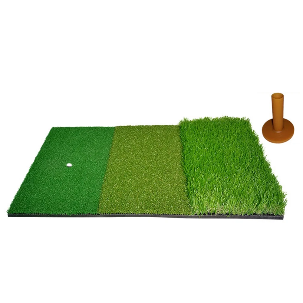 

3 в 1 коврик для гольфа для ударов тренировочные коврики для газона для тренировок в помещении и на улице с тройным покрытием коврики для гол...
