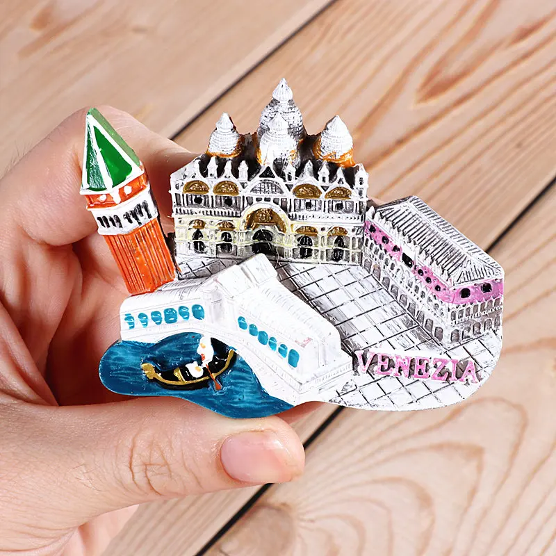 Italy Venice Magnetic refrigerator magnets Italy Switzerland Chile Austria European countries Tourist attractions souvenir Home decoration - Цвет: Italy Venice
