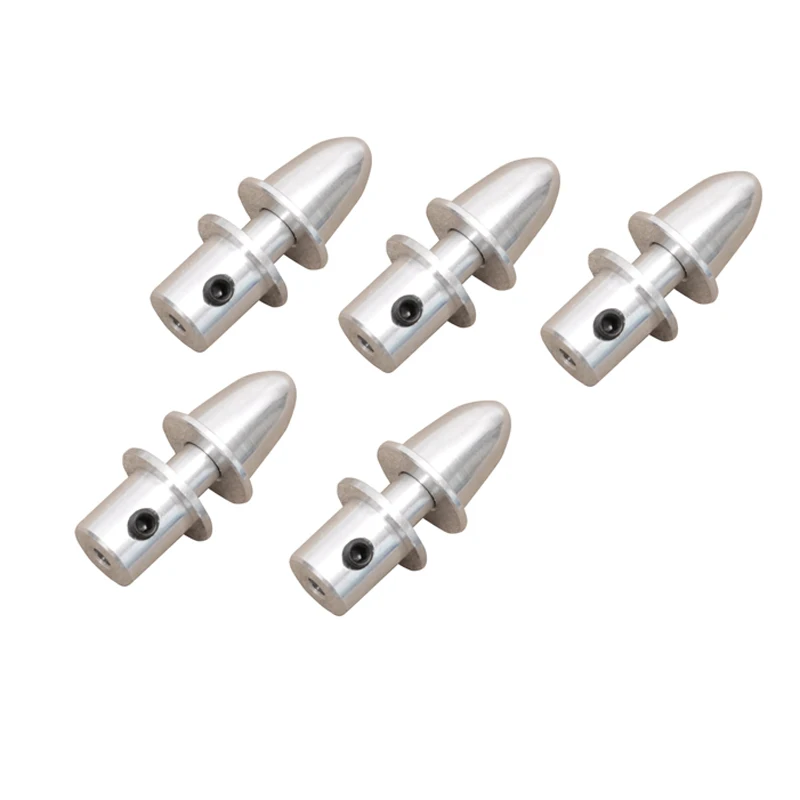 

5pcs Bullet Paddle Clip Squeeze Propeller Clamp Aluminum Alloy Motor Adapter Nailed Chuck for RC Drone Model Airplane Parts