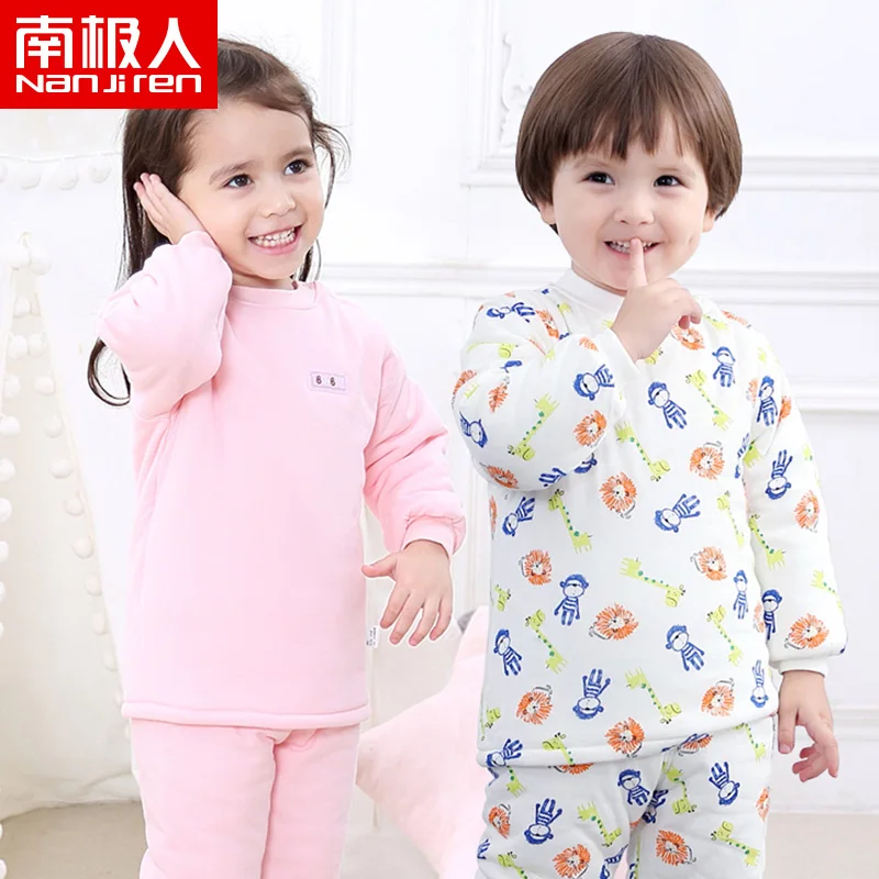 NANJIREN 0-2year Baby Clothes Set Boys Girls Winter Cotton Warm Cartoons Padded Newborn Sweater Comfortable Kids Pajamas | Детская