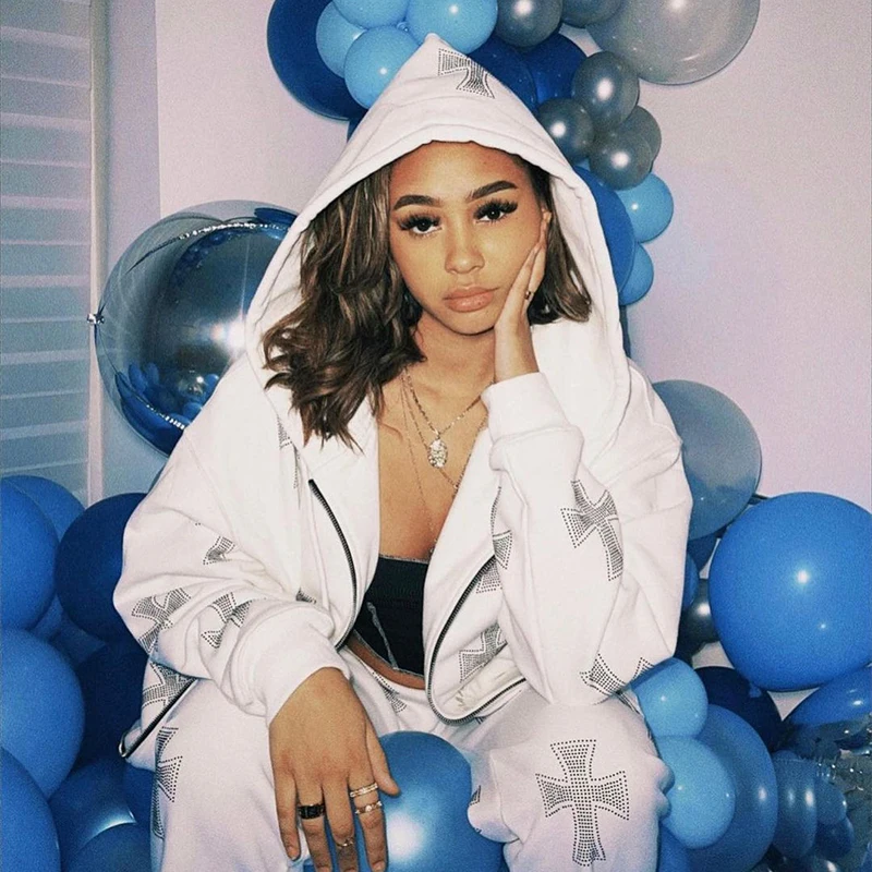 Американские ретро брючные костюмы в стиле хип-хоп зимний спортивный костюм