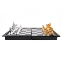 travel checkers magnetic folding chess board game pieces set adults kids plastic wood child box gift entertainment gear