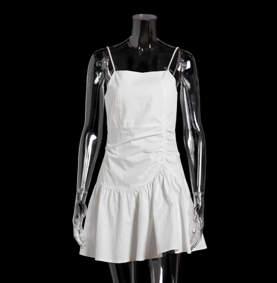 Летнее Сексуальное Женское Платье цельное платье на бретельках без рукавов цвет