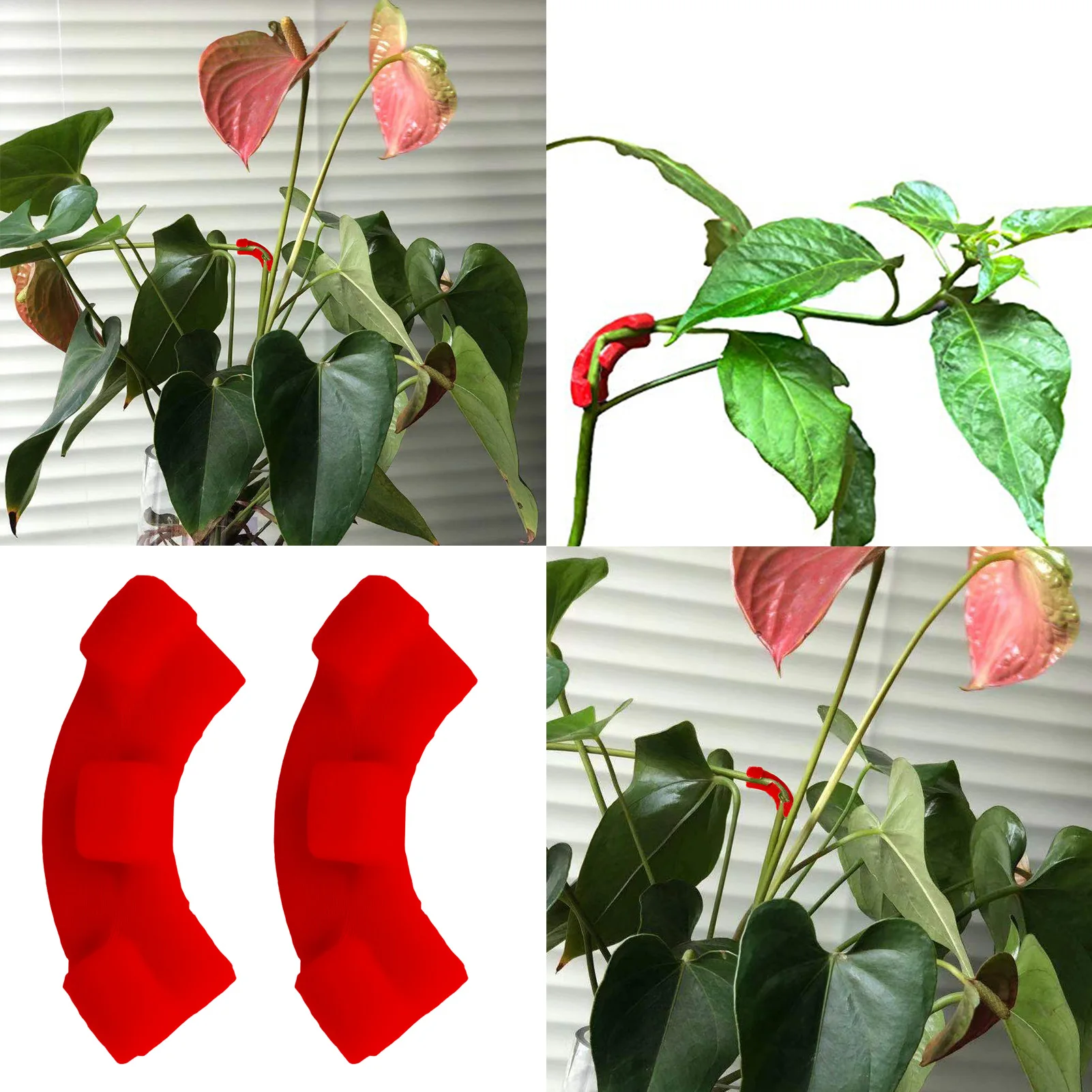 

Пластиковые зажимы для растений, антигибкие фиксаторы для ветвей помидора, фруктов, винограда, подходят для вертикального выращивания стеб...