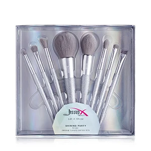 Giftbox and T265 Jessup кисти, кисти для макияжа, красивые блестящие вечерние наборы, кисти для макияжа, пудра, румяна, растушевка, контур, тени для век, карандаш - Handle Color: Giftbox and T265