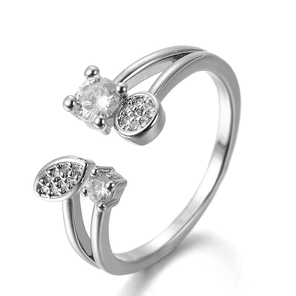 

Women Rings Cubic Zirconia Rings Fashion Simple Irregular Adjustable Wedding Ring Give Girlfriend Birthday Gift Jewelry