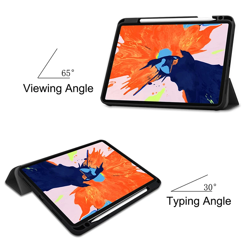 MTT 2020 чехол для планшета iPad Pro 12 9 4-го 3-го поколения Мягкий ТПУ + искусственная кожа