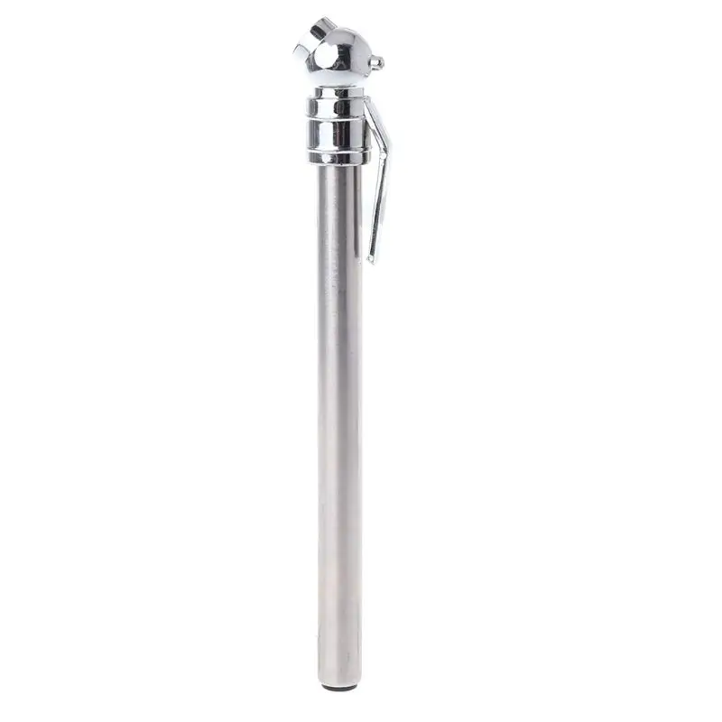 

New Pen Shape Silver Tone Car Tyre Tire Air Pressure Test Meter Gauge