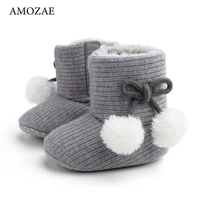 winter small ball to keep warm baby snow boots small cotton boots baby shoes cotton boots warm velcro soft bottom toddler shoes