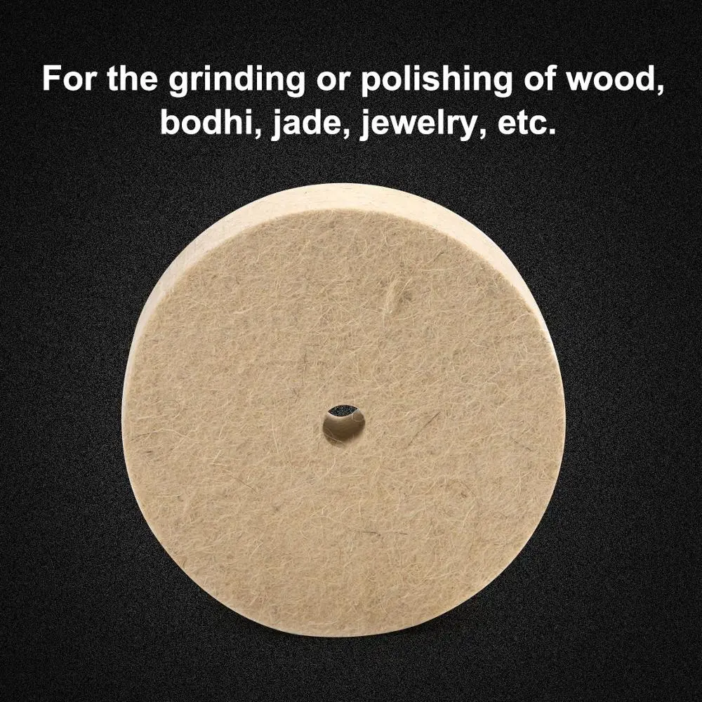 Atoplee 1 шт. 100 мм шерстяная полировальная прокладка колеса для ювелирных изделий