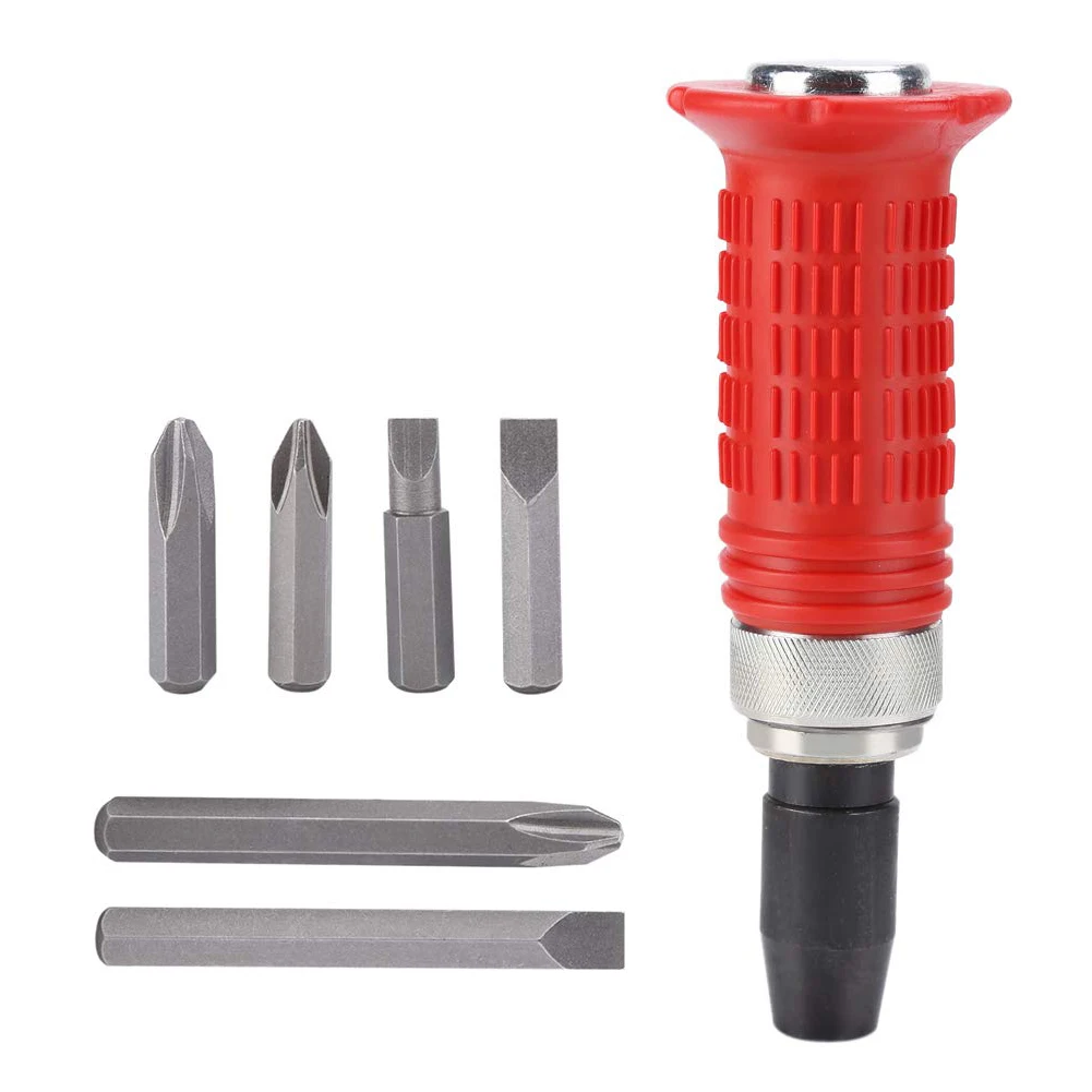 

Impact Screwdriver Set Heavy Duty Hand Bit Kit Carbon Steel Multi Bits Red Screw Driver Kit 7PCS Stanley Ferramentas Manuais
