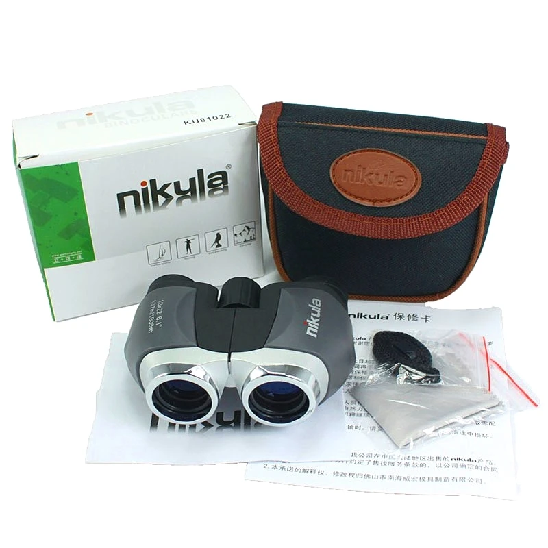 Телескоп nikula 10x22 hd бинокль для рыбалки портативный для активного отдыха на открытом воздухе спортивная игра концертная телескопа Зрительная труба мини