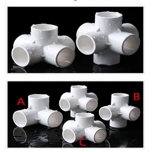 5 шт. ПВХ 345-правильный путь боковой выход локоть прямой тройник колено трубы фитинги 202532 мм светодиодные фонари для дома и сада воды разъемы полки сделай сам