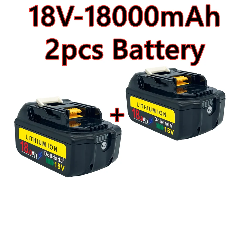 2021 new bl1860 rechargeable battery 18 V 18000mah Makita Li ion bl1840 bl1850 bl1830 bl1860b LXT 400 + charger | Электроника